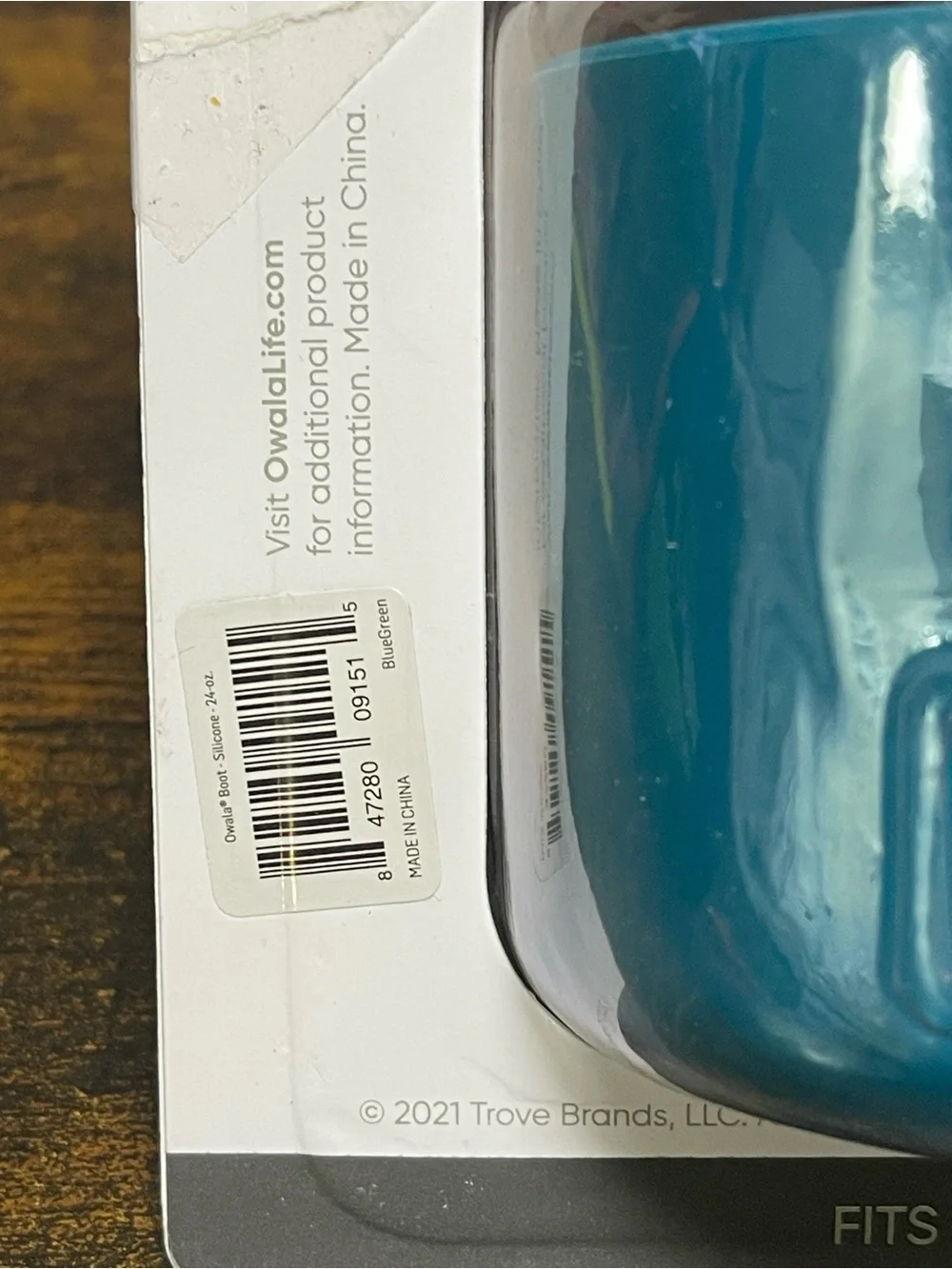 Owala Teal Silicone Bottle Boot - Non-Slip Protective Base